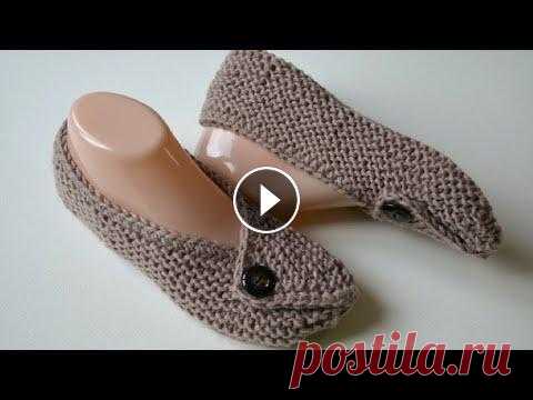 Очень простые следки на двух спицах без шва на подошве Размер 36 - 38 ---------------------------------------------------- #следкибезшва#следкиспицами#следкинадвухспицах...