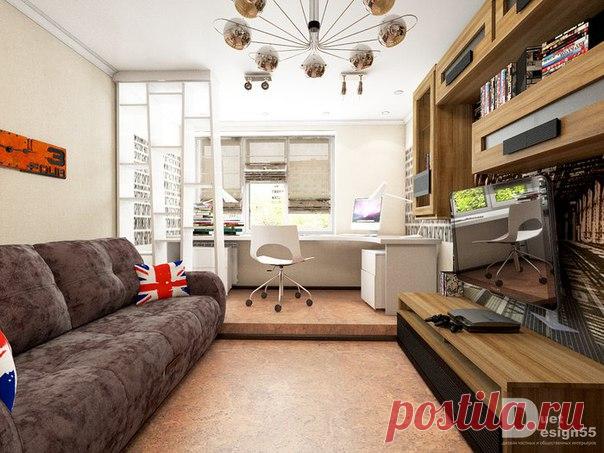Комната подростка. Дизайн студия Duetdesign55 / Удивительное искусство