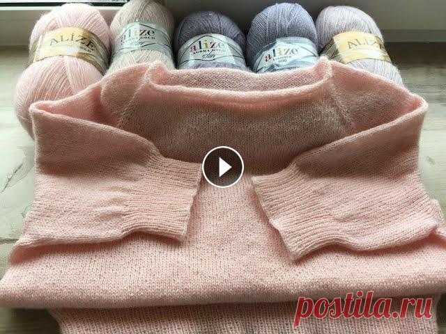 МОДНЫЙ,СТИЛЬНЫЙ ПРОСТОЙ ПУЛОВЕР СПИЦАМИ! Alize Angora Gold МОЙ ОТЗЫВ.

женский пуловер из мохера спицами