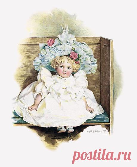 Нежное, винтажное...дети на открытках художницы Мод Хамфри / Maud Humphrey