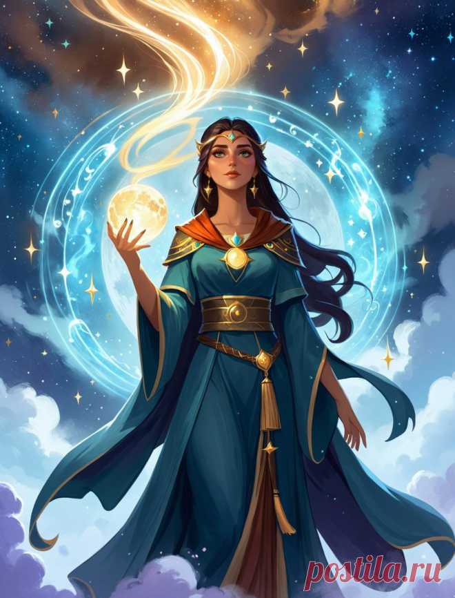 Заклинательница духов под звездным небом: магия и равновесие жизни и смерти. Нейронная сеть Stable Diffusion - Stable Diffusion 1.5 / SDXL примеры промтов - Форум ИИ о нейросетях - Yes Ai