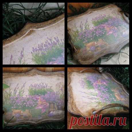 Поднос &quot;Лавандовый&quot;