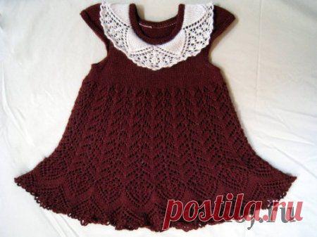 Вязаное платье «Шоколадная сказка» » Ниткой - вязаные вещи для вашего дома, вязание крючком, вязание спицами, схемы вязания