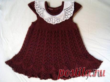 Вязаное платье «Шоколадная сказка» » Ниткой - вязаные вещи для вашего дома, вязание крючком, вязание спицами, схемы вязания