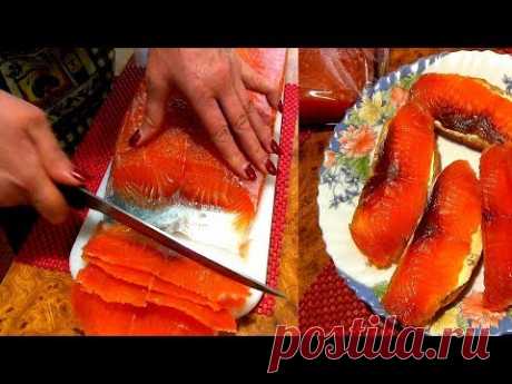 Семга малосольная, сухого посола. Вкуснейшая закуска.