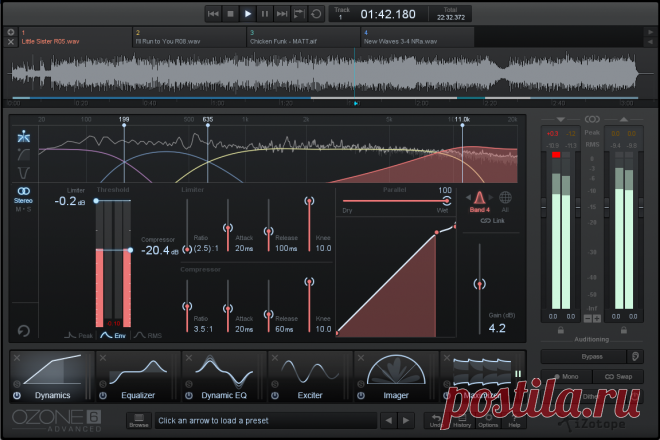Izotope Ozone Advanced 7 OSX App Only  | 300MB

Ozone 7 Advanced

Essential Mastering Tools Get an Upgrade

Glue a mix together, control dynamic range, and add rich character with the critically acclaimed music production tools in Ozone Advanced, including the new Vintage EQ, Vintage Compressor, and Vintage Tape modules.
