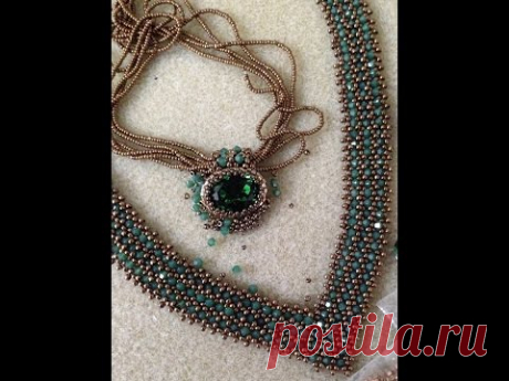 &quot;V&quot; Bling Necklace - A Bronzepony Beaded Jewelry  Design - YouTube