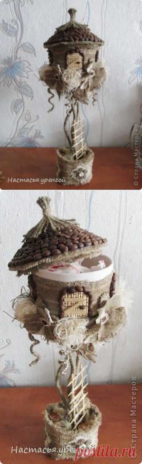 Топиарий: кофеюшки и мешковина...(разгул фантазии!!!)