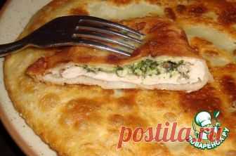 Отбивная в тесте с соусом-начинкой