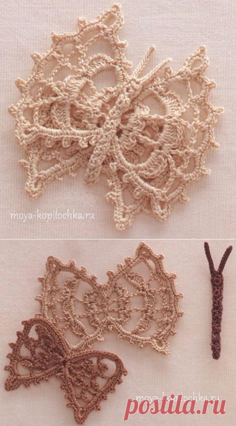 Коллекция мотивов для ирландского кружева из японского журнала Irish Crochet Lace - Вязание - Моя копилочка