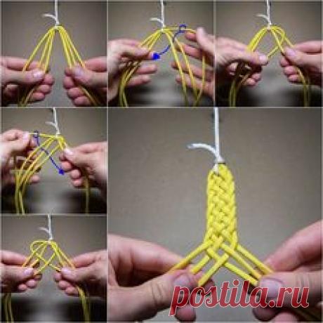 How to make 6 Strand Braid ? Use it in bracelets, hair accessory, belts, bookmarks and more ... how about hair, or bread ? Step by step--> https://wonderfuldiy.com/wonderful-diy-pretty-6-strand-braid/ #diy_bracelets_step_by_step