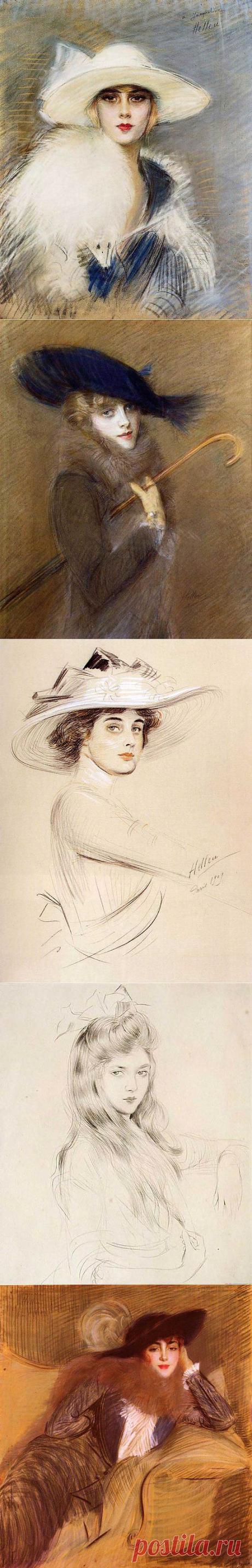 Прекрасные дамы.Paul Cesar Helleu.