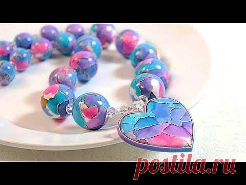 "Акварель" из полимерной глины - Ярмарка Мастеров - ручная работа, handmade