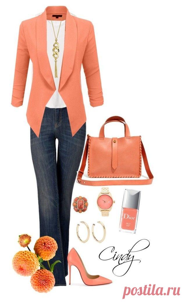 Персиковый цвет придаст нежность Вашему образу