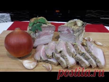 Грудинка Запеченная в Духовке в Фольге Вкуснее я еще не Пробовала Рецепт Запеченной Свиной Грудинки