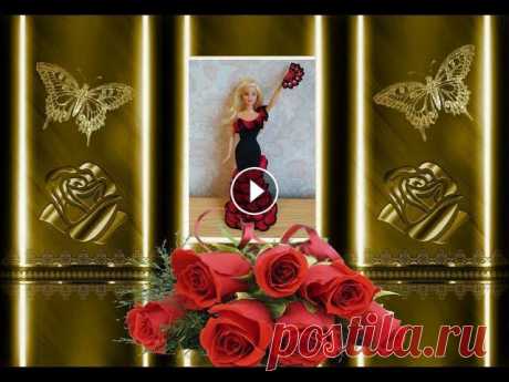 Платье фламенко для Барби (вязание крючком). 1 часть / Crochet flamenco dress for Barbie. Part 1 Автор работы - Anna Parfenon. Платье для куклы Барби высотой 29 см. 2 часть: Веер: Другие модели платьев: 1) Платье фламенко 2: Шляпа: 2) Платье фламе...