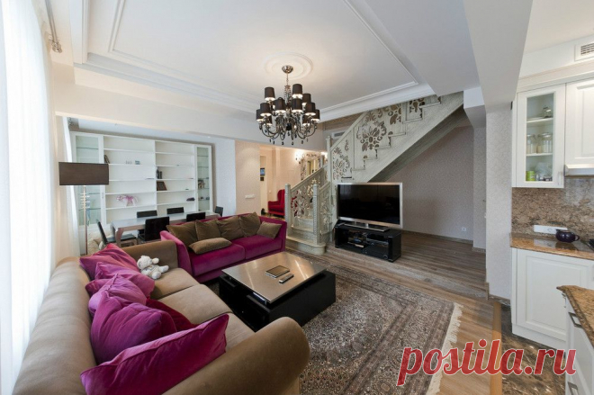 Двухуровневая квартира в сталинском доме - Роскошь и уют