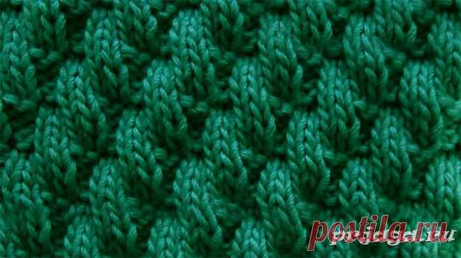 Диагональная резинка спицами