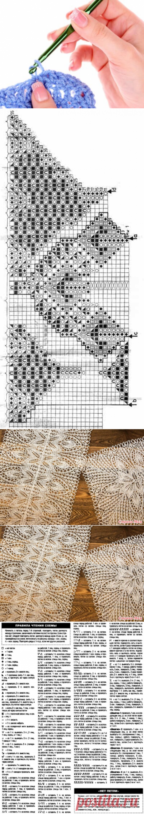 Вязание квадратной дорожки Нимфа — Сделай сам, идеи для творчества - DIY Ideas