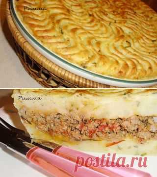 Комплимент от ШЕФА: Картофельная запеканка с мясной начинкой