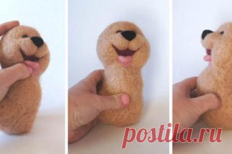 Валяем прелестного щеночка

#handmade #игрушки #секретымастеров