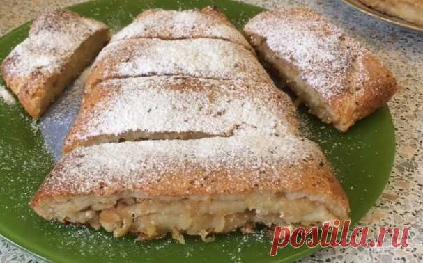 Рулет с яблоками без яиц - пошаговый рецепт с фото на Повар.ру