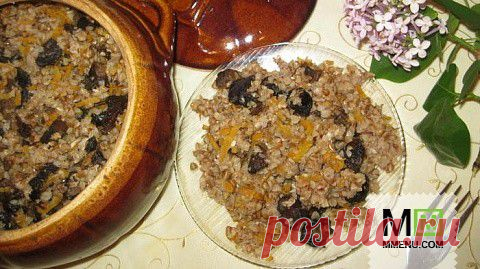 Гречневая каша с грибами в горшочке - кулинарный рецепт. Миллион Меню