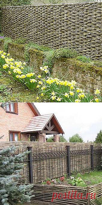 Плетень для дачи своими руками: традиции и современный дизайн - Учимся Делать Все Сами