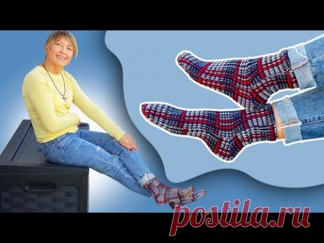 Удивительно 🔥 Как сделать носки за 5 минут | Для всей семьи 😊