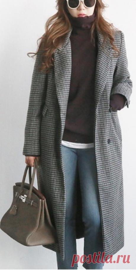 NANING9 случайные длинный жакет плед - BUYMA