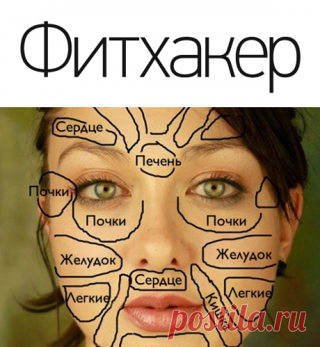 Эта китайская «карта лица» расскажет, что беспокоит ваш организм!