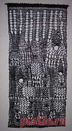 Made by Mary Walker Phillips  Knitted Wall Hanging