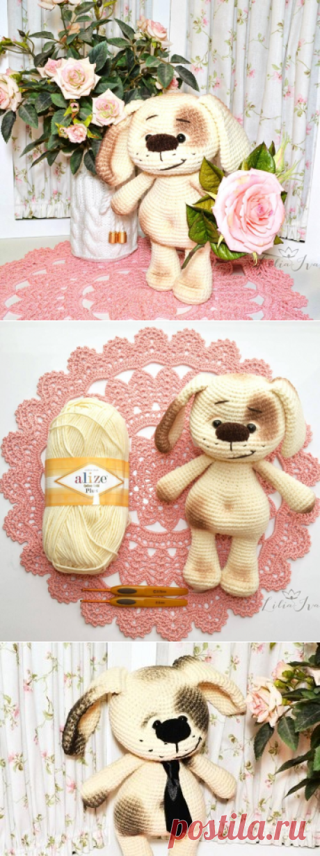 HandMadeManiac - Как связать щенка. Мастер-класс, I часть