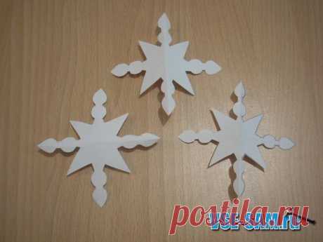 Объемные снежинки » VSE-SAM.ru - Сделай сам своими руками поделки, самоделки