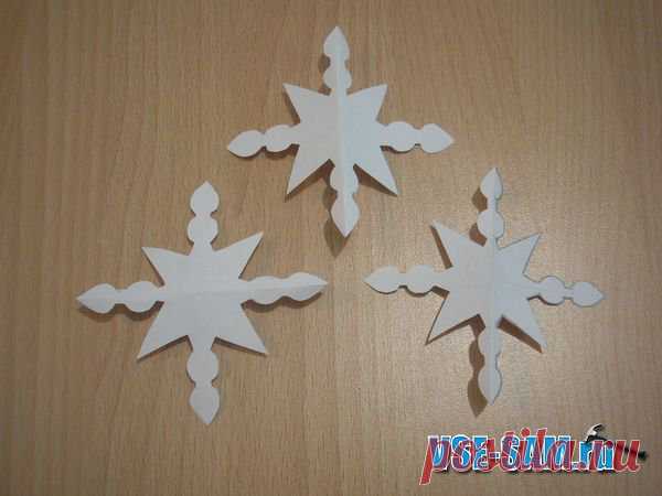 Объемные снежинки » VSE-SAM.ru - Сделай сам своими руками поделки, самоделки