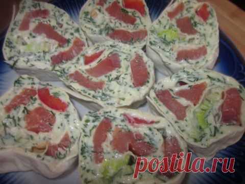 Рулетики с красной рыбой | БУДЕТ ВКУСНО!
