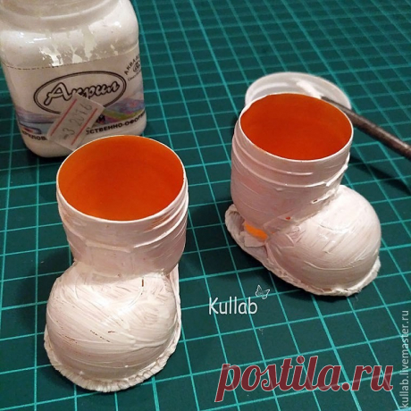 Мастерим сапожки для ёлочки