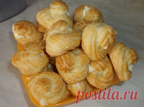 Заварное пирожное по-домашнему