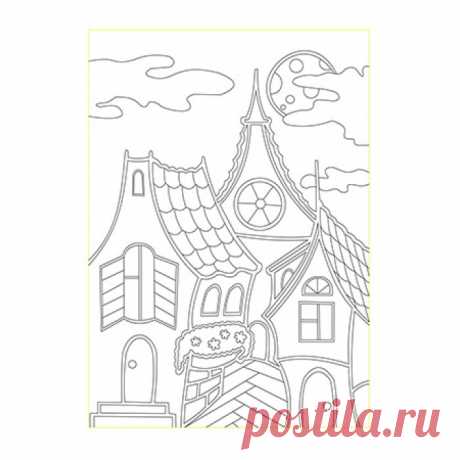 Трафарет Город, 21х29,7см | Купить в Just-Tea.ru