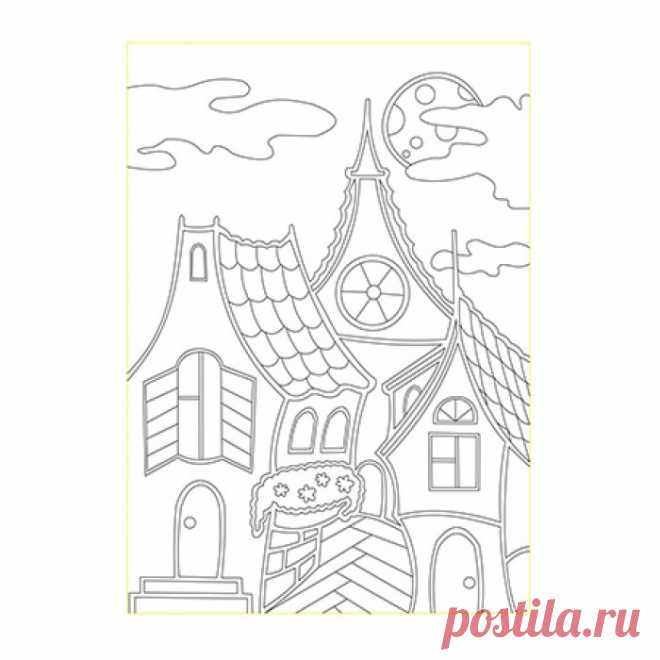 Трафарет Город, 21х29,7см | Купить в Just-Tea.ru