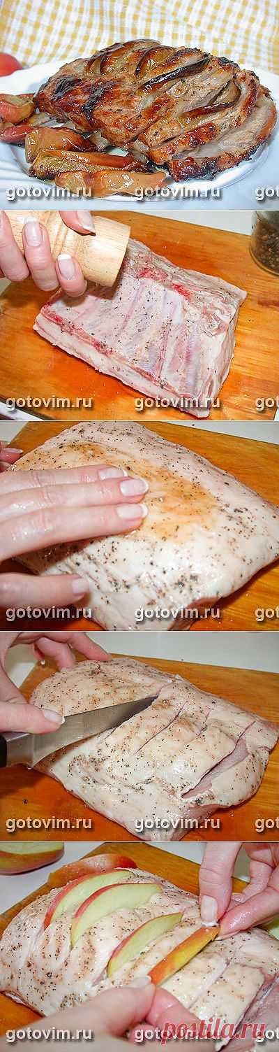 Корейка с яблоками. Фото-рецепт / Готовим.РУ