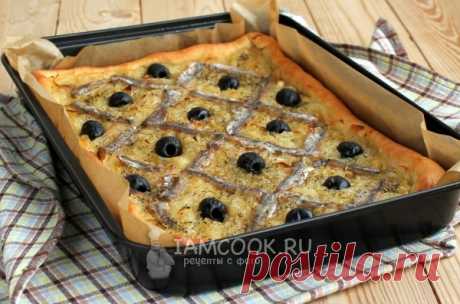 Луковый пирог писсаладьер / Pissaladiere — рецепт с фото пошагово