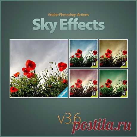 Экшен для программы Adobe Photoshop - Небесный эффект - 11 Октября 2012 - DiZona - все для дизайна