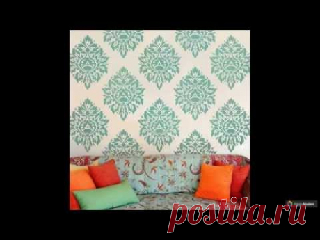 Трафареты для стен своими руками: тонкости и секреты техники