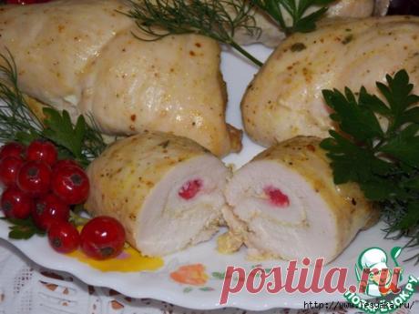 Пикантные куриные рулетики со смородиной!