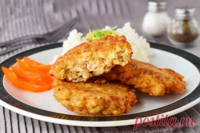 ​Котлеты из куриного фарша с овсяными хлопьями