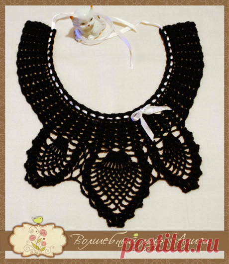 Волшебный мир Алисы: Ажурный воротник "Ананас"