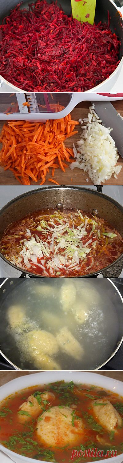 Борщ полтавский с галушками / Борщ / TVCook: пошаговые рецепты c фото