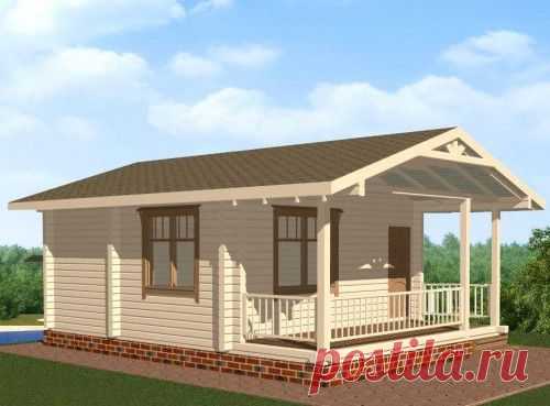 Проект дома из бруса 8 на 6 одноэтажный