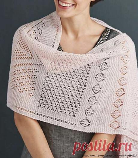 Палантин (шаль) Europa от Donna Druchunas.